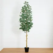 10-ft Artificial Eucalyptus Tree – Elegant Faux Decor