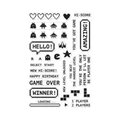 Retro Game Stamp Set from Retro Perspectives Collection by Ralph Tyndall