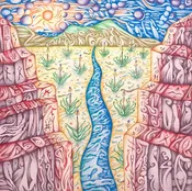 Art of Mieshiel Dreaming Taos 11 x 14