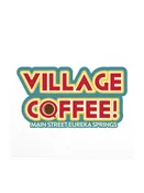 Village Coffee Kiss Cut Stickers