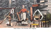 Alabama Gold Diggers Scene Yarn Fabric Making Weaving Postcard AA116384