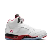 Air Jordan 5 Retro OG White/Fire Red-Black