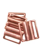 1" Rose Gold Metal Front Clasp Bra/Swimwear Closure - 4 Per Bag
