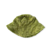 Cotton Terry Towelling Flow Jacquard Bucket Hat - Leaf