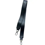 35" Leather Bag Strap in Black