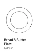 Border Bouquet Bread and Butter Plate