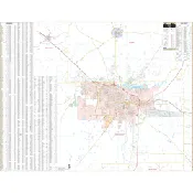 Albany & Dougherty County, GA Wall Map