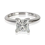 1.56 ct Princess Diamond Engagement Ring
