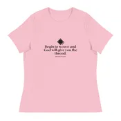 “Begin to Weave” Women’s Relaxed Fit T-Shirt – Designed by Nicole Snow