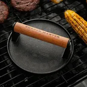 Burger Master – Cast Iron Grill Press