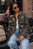 Camo Patchwork Oversized Jacket