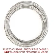 1/8" cable SS316, per foot
