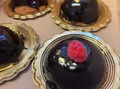 Chocolate Mousse Domes — Tiered & Petite by Cotton's Gourmet