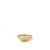14K Gold Bezel Set Diamond Engagement Ring with Channel Accent — Cresalia  Jewelers