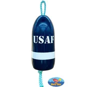 Decorative Hanging Maine Lobster Buoy - Navy Blue White United States Air Force USAF