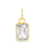 April Necklace Charm Gold