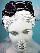 Black Rose Embroidered Headband — OMEFOREVER women’s fashion accessories