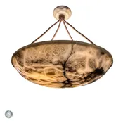 Art Nouveau Period Alabaster Light Fixture