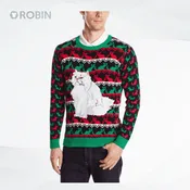 Crackers The Christmas Cat All Over Printed Ugly Christmas Sweater, Sweatshirt