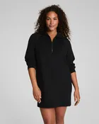 Airessentials Half Zip Dress-Black