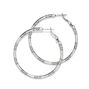 Large Hoop Charm Earring