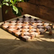 12" x 12" Walnut & Maple Checkerboard - Various Options