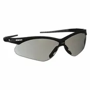 Kleenguard 25688 V30 Nemesis Safety Glasses, Mirror Coating, Scratch-Resistant, Black Half Frame, Smoke Lens