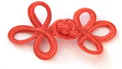 Basic passementerie frog closures in orange