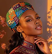 African Headwrap - Angola Design