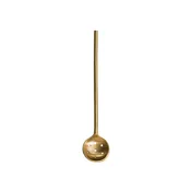 8" Brass Olive Spoon, Antique Finish