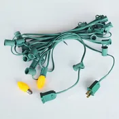 25' C7 Green Cording with Ends