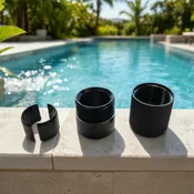 Black Commercial Series Nylon Outside Thread Lock Kit for Aluminum Telescoping Pool Poles