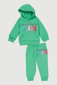 Baby Girls 12-24M Daddys Girl Glitter Graphic Sweatshirt and Joggers