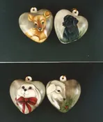 4 Christmas Critter Ornaments - Nancy Dale Kinney