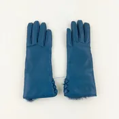 3 Button Leather Gloves with Cashmere Lining