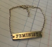 Feminist Bar Bracelet