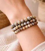 Crazy Lace Agate Crystal Bracelets