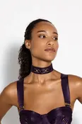 Retta Wide Strap Collar Deep Purple — Alla Prima Lingerie & Swim