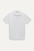 Cotton Polo in White