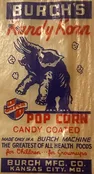 Antique 1920s 1930s Burchs Kandy Korn Candy Coated Popcorn Bag Kansas City Missouri Burch Manufacturing Co Elephant NOS ✨