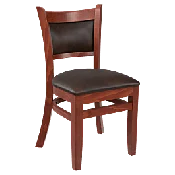 Premium Padded Back Wood Chair