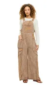 Autumn Stripe Overalls