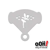 M04 Kissing fairy Mirror Ooh! face Painting Stencil