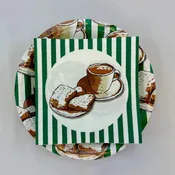 24ct Plate &amp;amp; Napkin Set