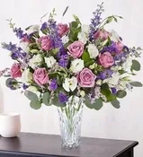 Lavender and White Luxury Vase