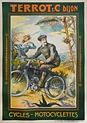 French Vintage Bicycle Poster 'Terrot &amp;amp; Co. Dijon' by Galice &amp;amp; Tamagno, 1904