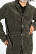 7W Corduroy Hospital Jacket Gray