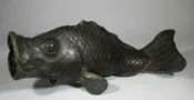 SALE - Meiji Period bronze Koi Carp Vase
