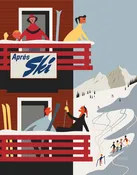 Après Ski Chalet Print