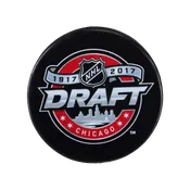 2017 NHL Draft Unsigned Logo Hockey Puck
